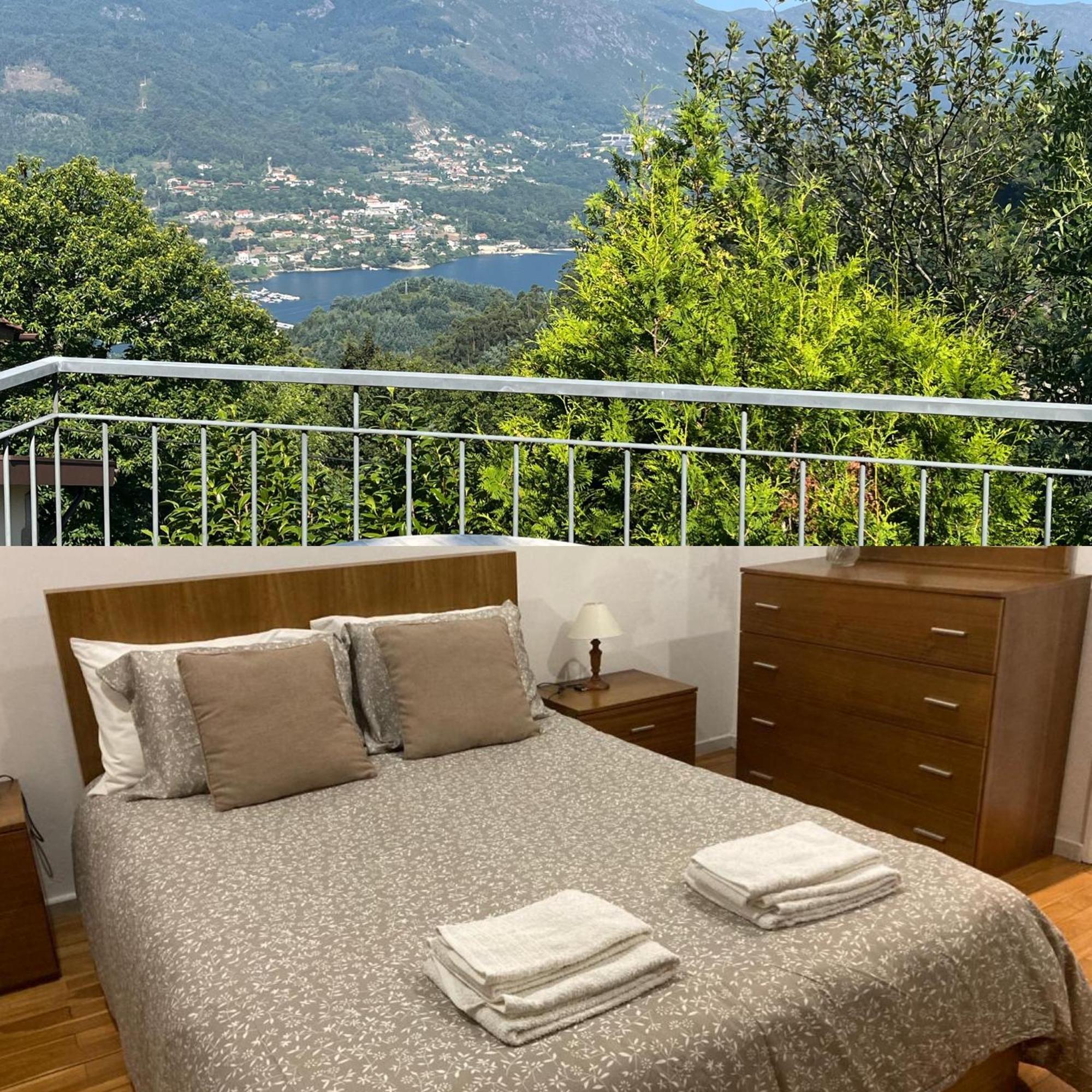 شقة Casa De Casarelhos - Vistas Rio, Campo E Montanha - Lareira جيريز المظهر الخارجي الصورة